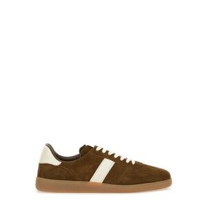 TOM FORD Men's Suede Sport Sneakers Men WALNUT AMBER